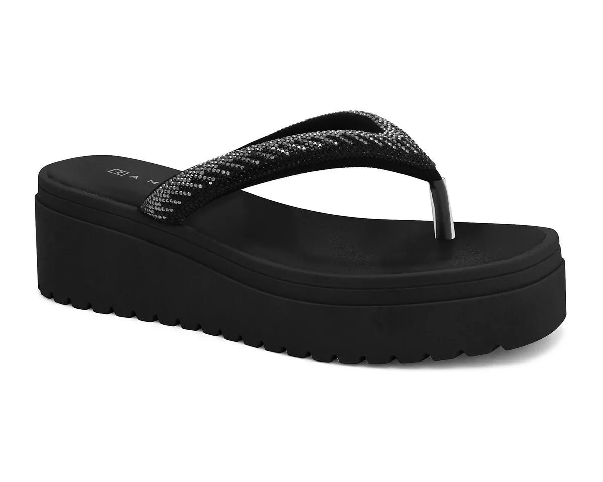 Chinelo Tratorado Preto Ramarim 2445231-7