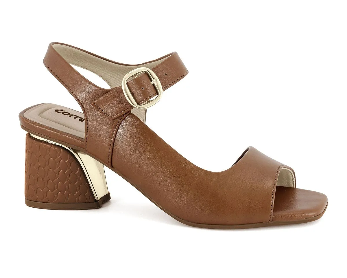 Sandália Salto Bloco Toffe Comfortflex 2574404-1